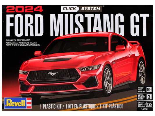 Level 3 Model Kit 2024 Ford Mustang GT 2-in-1 Kit (Level 3 Click System) 1/25 Scale Model