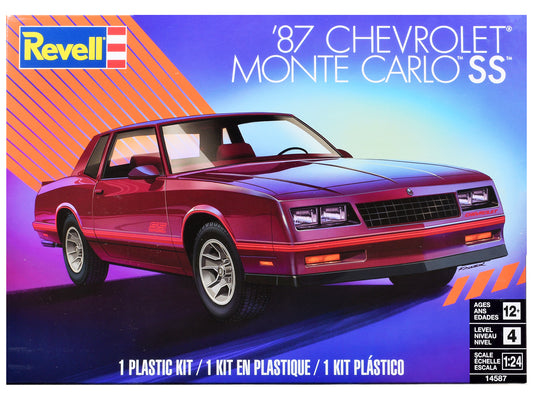 Level 4 Model Kit 1987 Chevrolet Monte Carlo SS 1/24 Scale Model