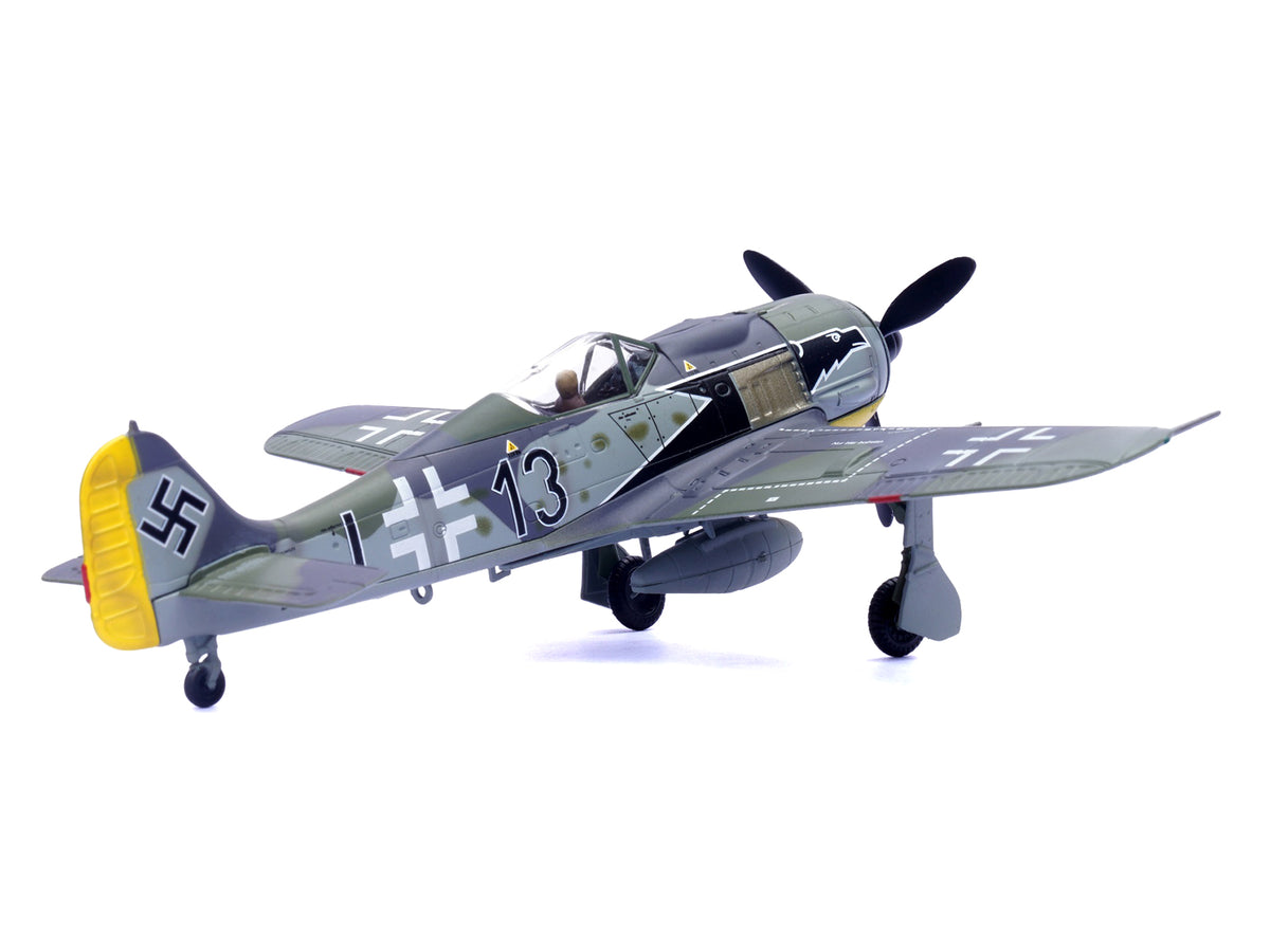 Focke-Wulf Fw 190A Aircraft "Black 13 8./JG 2 Richthofen France" (1943) German Luftwaffe 1/72 Diecast Model Airplane