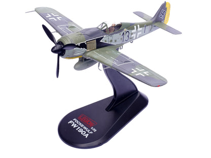 Focke-Wulf Fw 190A Aircraft "Black 13 8./JG 2 Richthofen France" (1943) German Luftwaffe 1/72 Diecast Model Airplane