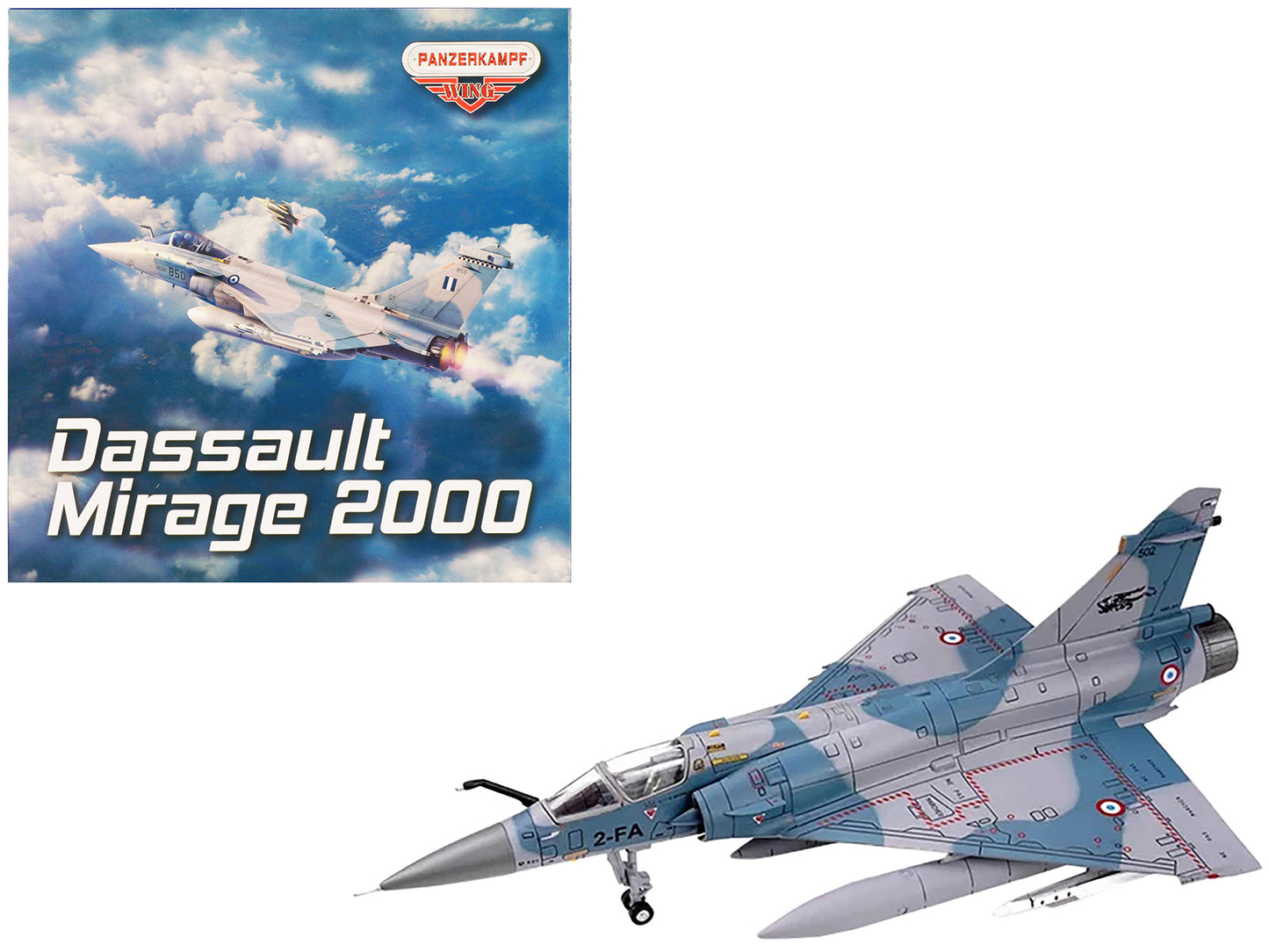 Dassault Mirage 2000-5F Fighter Aircraft "2-FA Cigognes" French Air Force "Wing" Series 1/72 Diecast Model