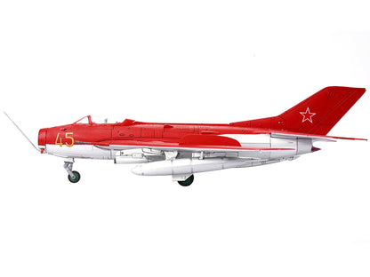 Mikoyan-Gurevich MiG-19S Farmer C Fighter Aircraft "Yellow 45" "VVS Display Team Soviet Air Force Kubinka Air Base" (1960) "Wing" Series  1/72 Diecast Model