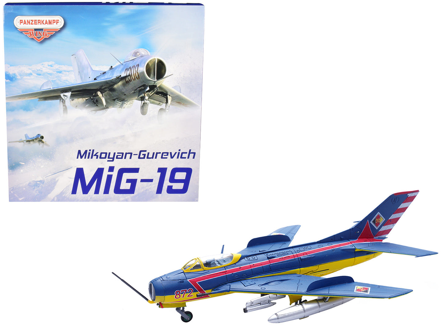 Mikoyan-Gurevich MiG-19S Farmer C Fighter Aircraft "1 Staffel/JG-3. Preschen." 5th World Aerobatic Championships (1968) "Wing" Series 1/72 Diecast Model