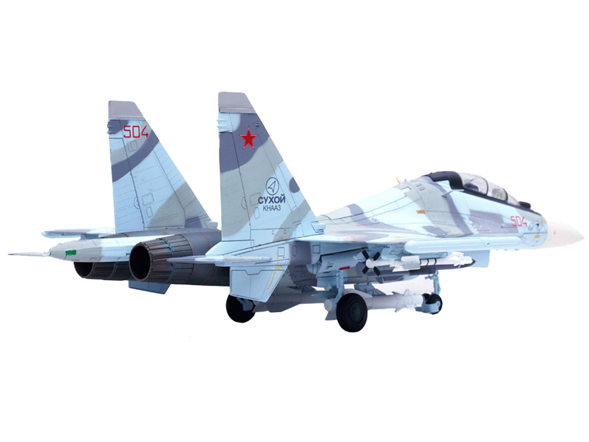 Sukhoi Su-30MKK Flanker-G Fighter Aircraft #504 "Russian Air Force" "Wing" Series 1/72 Diecast Model