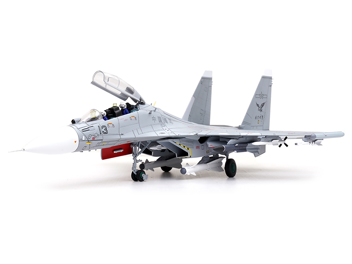 Sukhoi Su-30MKK Flanker-G Fighter Aircraft #13 "People's Liberation Army (PLA) Naval Aviation's Sea and Air Eagle Regiment" Chinese Air Force "Wing" Series 1/72 Diecast Model