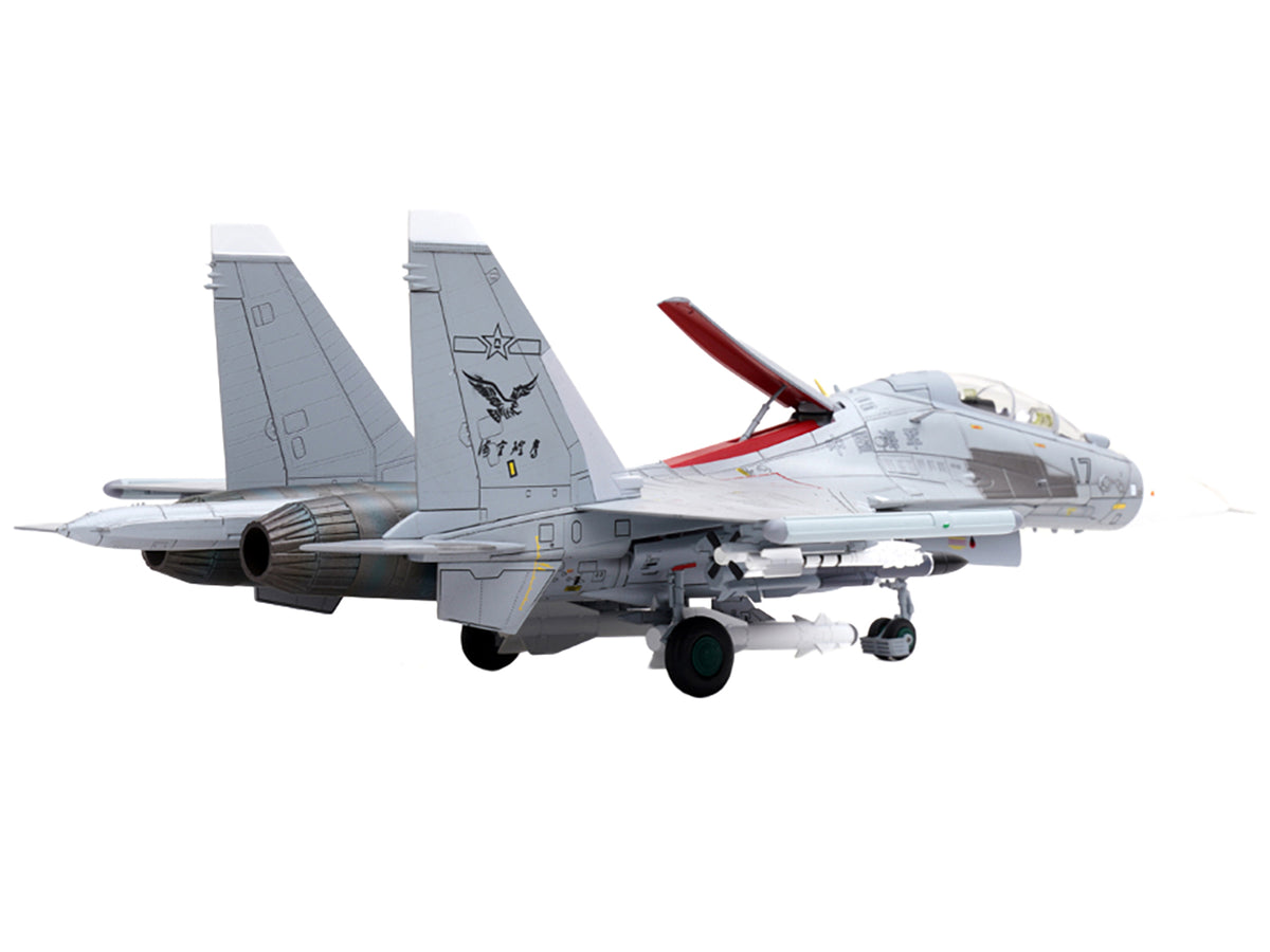 Sukhoi Su-30MKK Flanker-G Fighter Aircraft #17 "People's Liberation Army (PLA) Naval Aviation's Sea and Air Eagle Regiment" Chinese Air Force "Wing" Series 1/72 Diecast Model