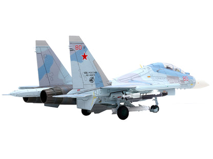 Sukhoi Su-30M2 Flanker-C Fighter Aircraft #80 "Russian Air Force" "Wing" Series 1/72 Diecast Model