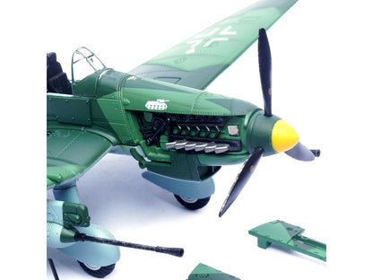 Junkers Ju 87G1 Stuka Bomber Aircraft "10.(Pz)/SG 2 Immelmann GS+MH Dubno Ukraine" (1944) German Luftwaffe "Wing" Series 1/72 Diecast Model