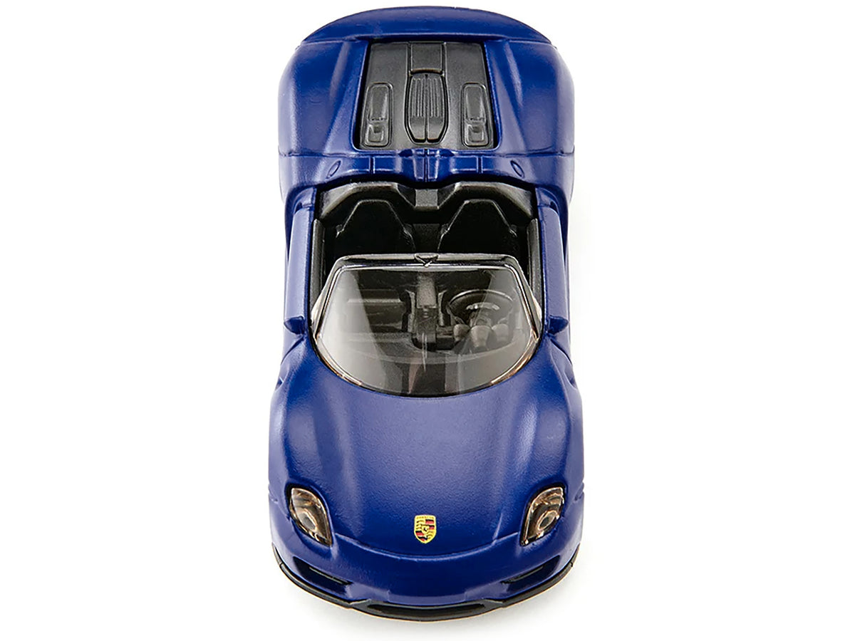 Porsche 918 Spyder Matt Blue Diecast Model Car