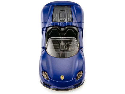 Porsche 918 Spyder Matt Blue Diecast Model Car