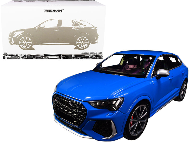 2019 Audi RS Q3 Sportback Blue Limited Edition to 240 pieces Worldwide 1/18 Diecast Model Car