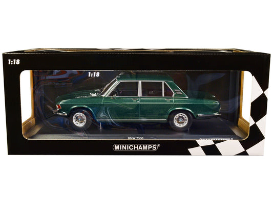 1968 BMW 2500 Green Metallic Limited Edition to 504 pieces Worldwide 1/18 Diecast Model Car