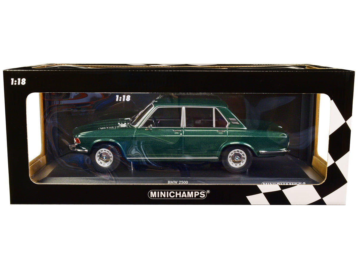 1968 BMW 2500 Green Metallic Limited Edition to 504 pieces Worldwide 1/18 Diecast Model Car
