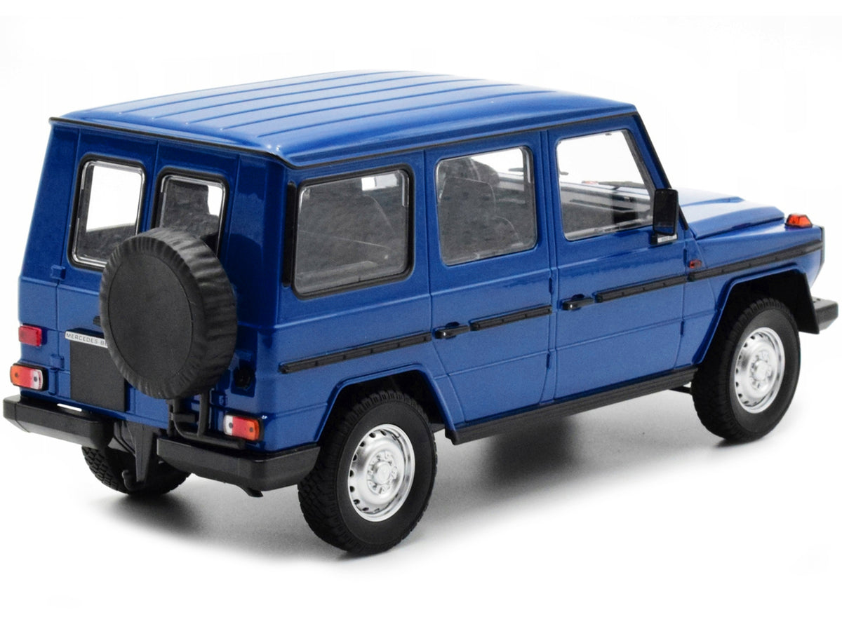 1980 Mercedes-Benz G-Model (LWB) Dark Blue with Black Stripes Limited Edition to 402 pieces Worldwide 1/18 Diecast Model Car