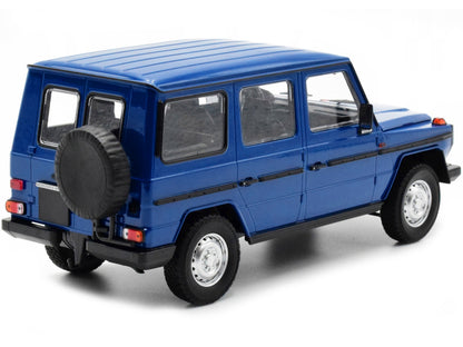 1980 Mercedes-Benz G-Model (LWB) Dark Blue with Black Stripes Limited Edition to 402 pieces Worldwide 1/18 Diecast Model Car