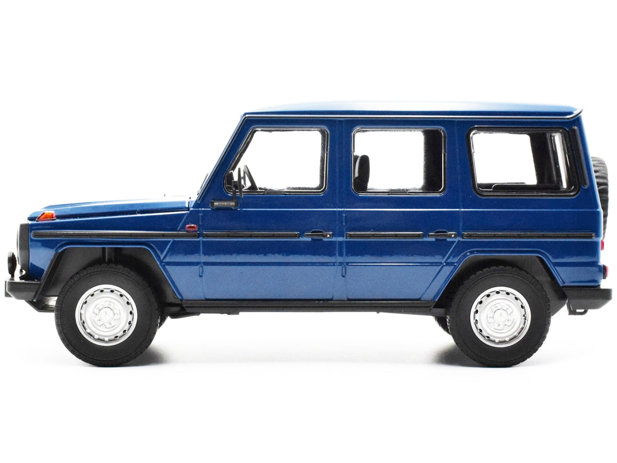 1980 Mercedes-Benz G-Model (LWB) Dark Blue with Black Stripes Limited Edition to 402 pieces Worldwide 1/18 Diecast Model Car