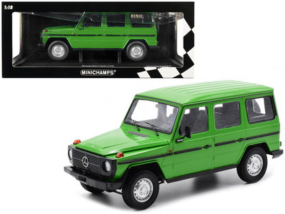 1980 Mercedes-Benz G-Model (LWB) Green with Black Stripes Limited Edition to 402 pieces Worldwide 1/18 Diecast Model Car
