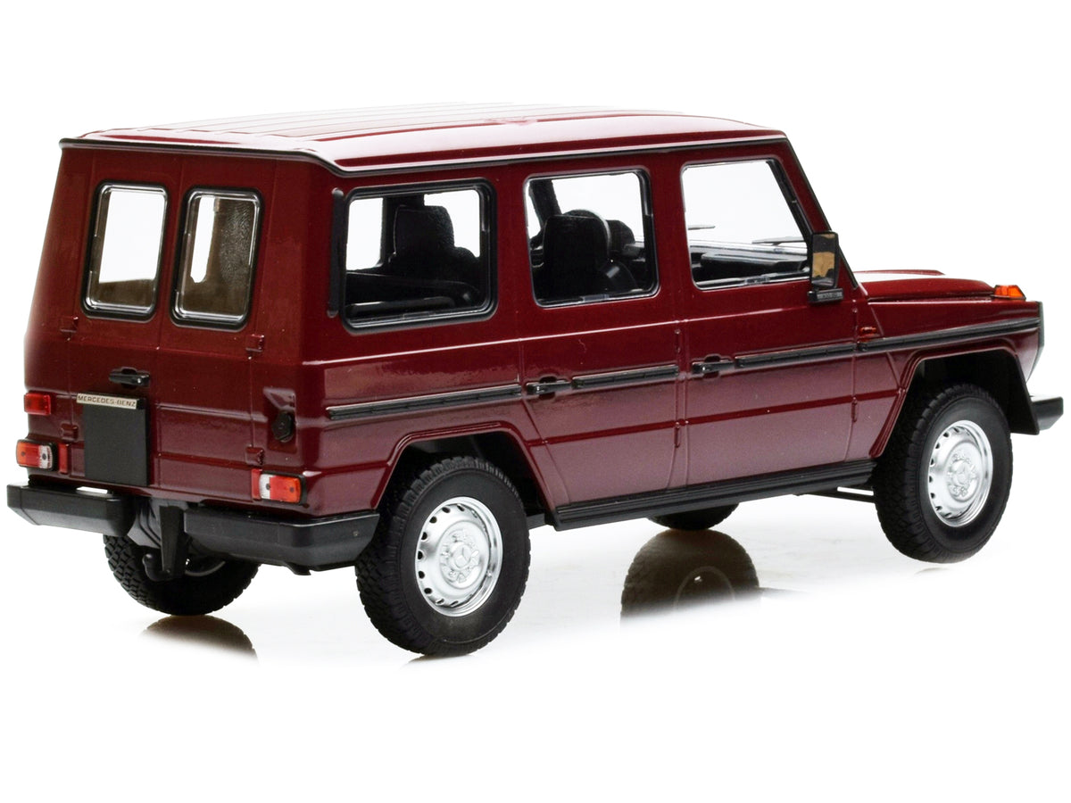 1980 Mercedes-Benz G-Model (LWB) Dark Red with Black Stripes Limited Edition to 402 pieces Worldwide 1/18 Diecast Model Car