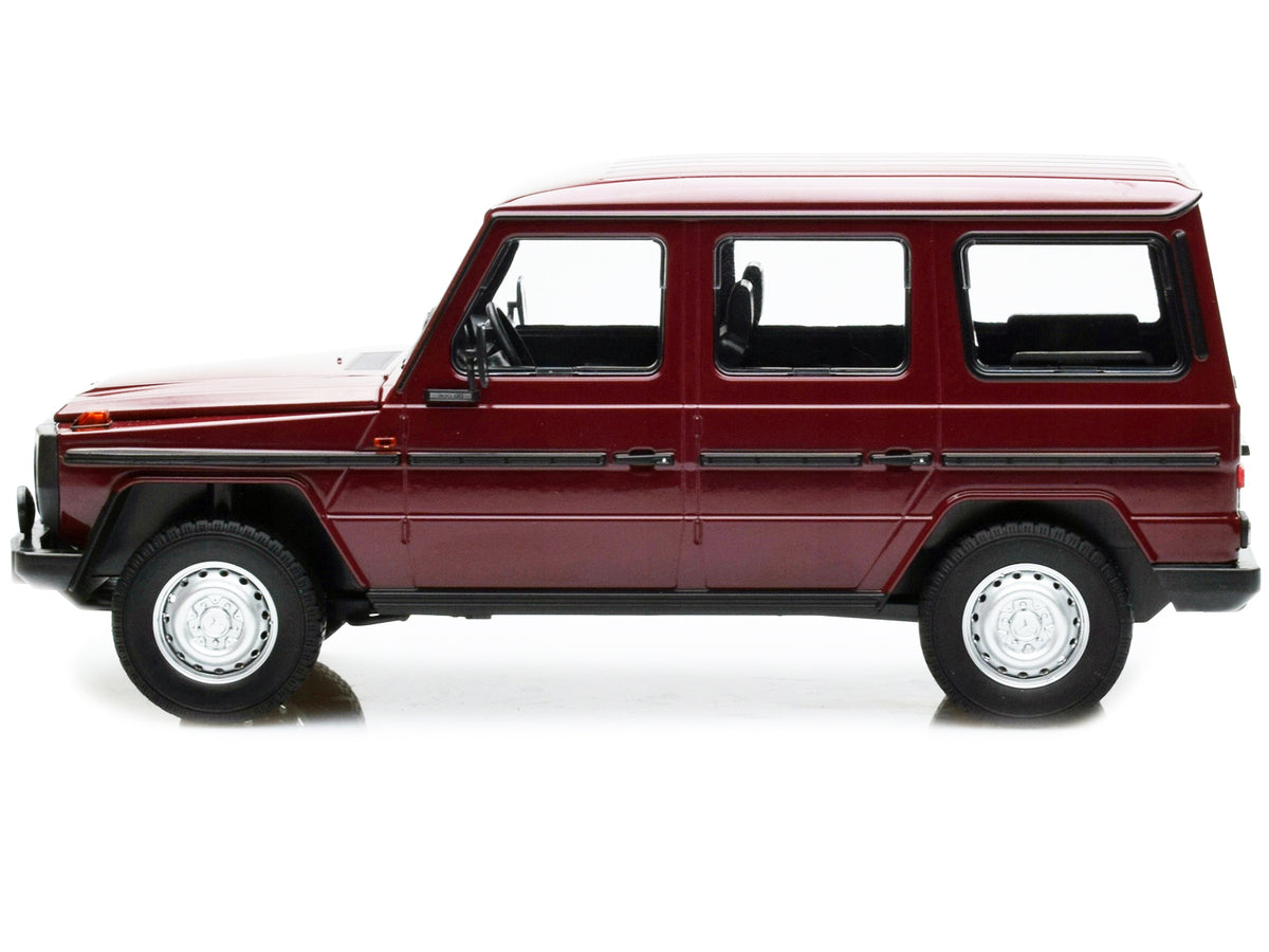 1980 Mercedes-Benz G-Model (LWB) Dark Red with Black Stripes Limited Edition to 402 pieces Worldwide 1/18 Diecast Model Car