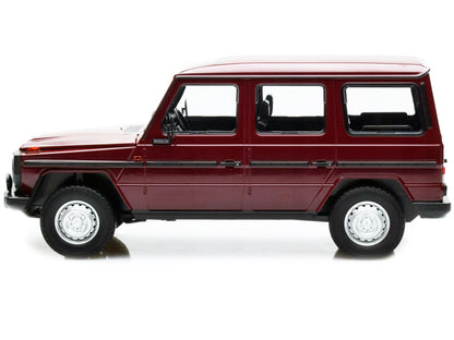1980 Mercedes-Benz G-Model (LWB) Dark Red with Black Stripes Limited Edition to 402 pieces Worldwide 1/18 Diecast Model Car