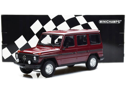 1980 Mercedes-Benz G-Model (LWB) Dark Red with Black Stripes Limited Edition to 402 pieces Worldwide 1/18 Diecast Model Car