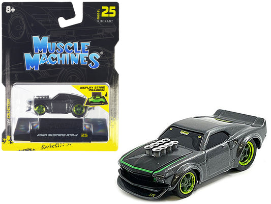 Ford Mustang RTR-X Gray Metallic 1/64 Diecast Model Car