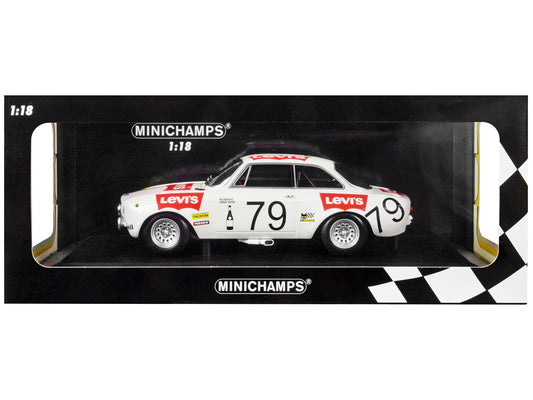 Alfa Romeo 1300 GTA #79 Pierre Rubens - Charles-Axel van Ryn "Levi's" 24 Hours of Spa (1971) Limited Edition to 300 pieces Worldwide 1/18 Diecast Model Car