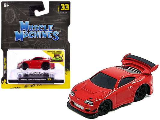 1995-1997 Toyota Supra (MK4) Red 1/64 Diecast Model Car