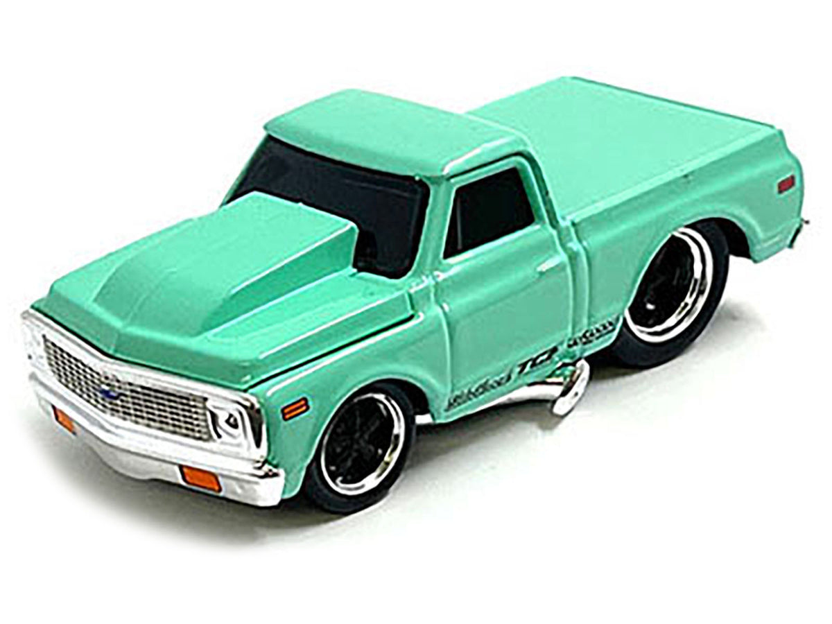 1972 Chevrolet C10 Pickup Truck Light Green 1/64 Diecast Model Car