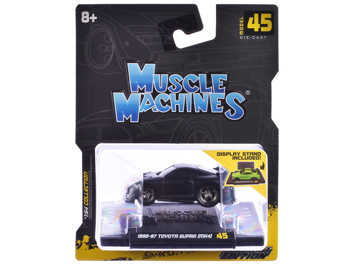 1995-97 Toyota Supra (MK4) Matt Black 1/64 Diecast Model Car