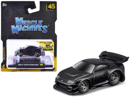 1995-97 Toyota Supra (MK4) Matt Black 1/64 Diecast Model Car