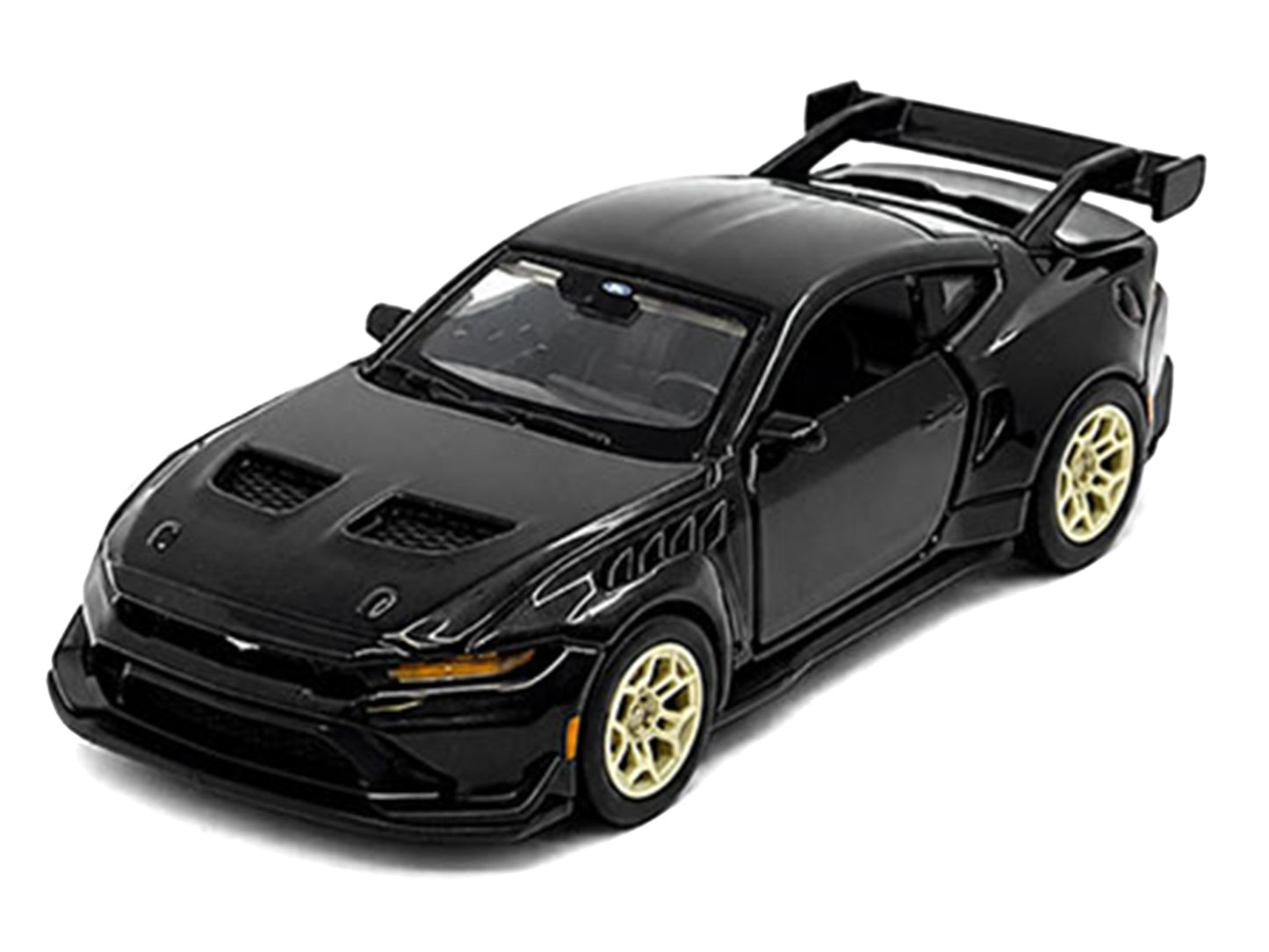 2025 Ford Mustang GTD Black Metallic "Speed Icons" Series 1/64 Diecast Model Car