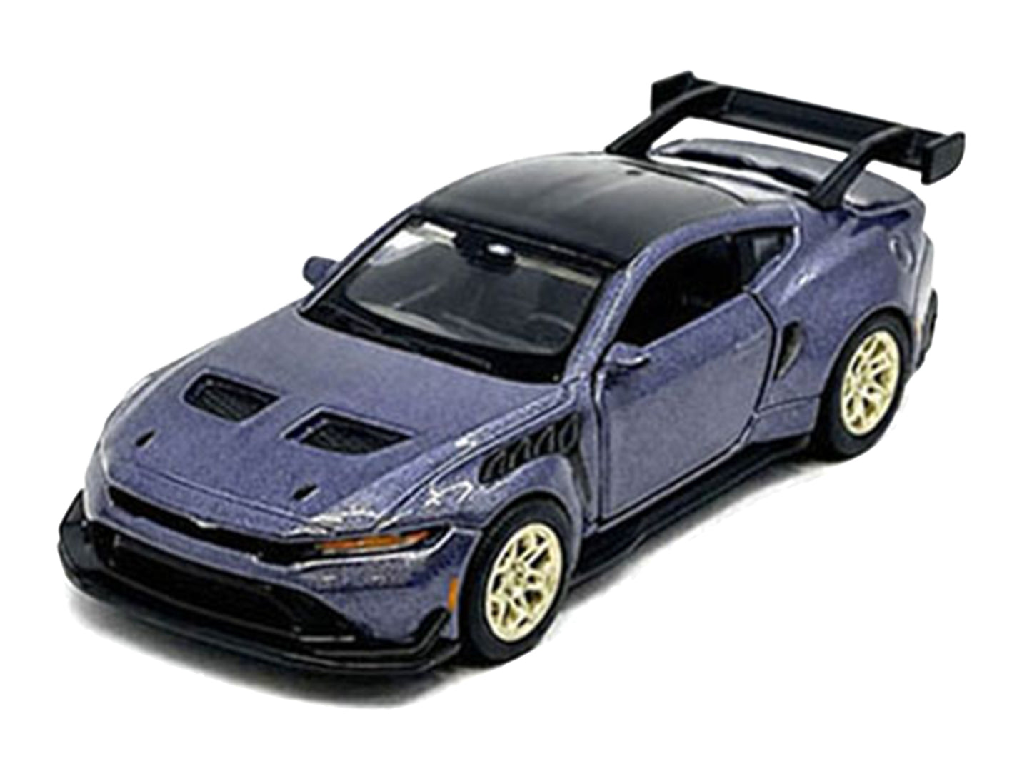 2025 Ford Mustang GTD Purple Metallic with Black Top "Speed Icons" Series 1/64 Diecast Model Car