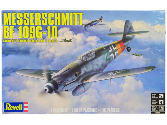 Level 4 Model Kit Messerschmitt Bf 109G-10 Fighter Aircraft "Germany's Famous World War II Fighter" 1/48 Scale Model