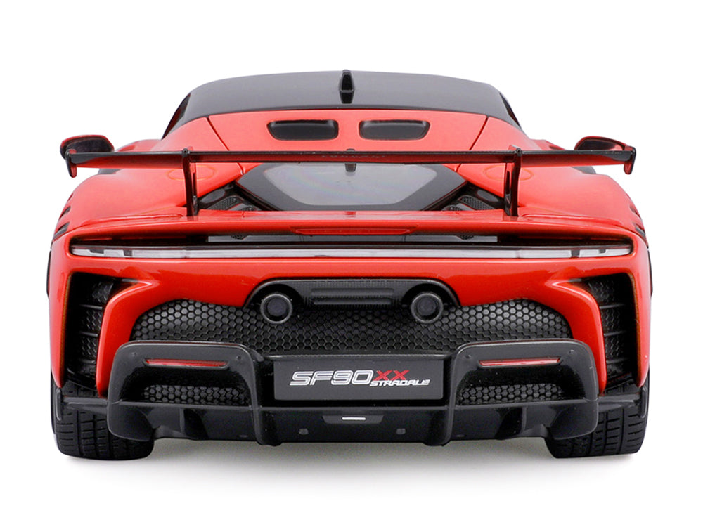Ferrari SF90 XX Stradale Red with Black Top "Race + Play" Series 1/18 Diecast Model Car