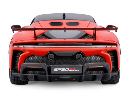 Ferrari SF90 XX Stradale Red with Black Top "Race + Play" Series 1/18 Diecast Model Car