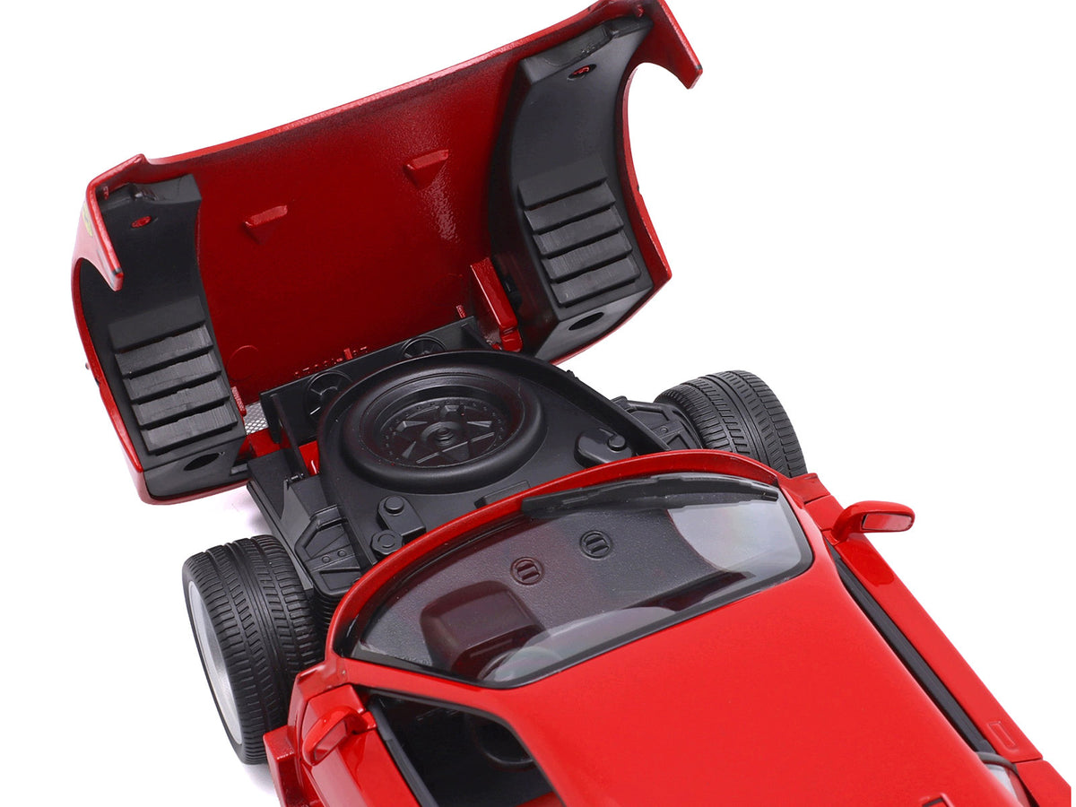 1987 Ferrari F40 Red "Race + Play" Series 1/18 Diecast Model Car