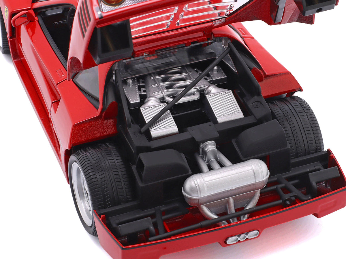 1987 Ferrari F40 Red "Race + Play" Series 1/18 Diecast Model Car