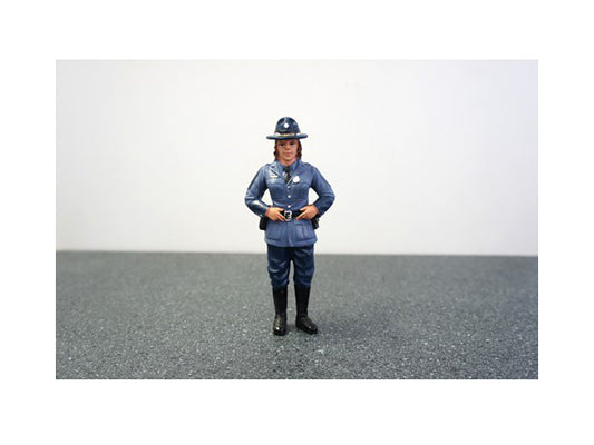 State Trooper Sharon Figure For 1:24 Diecast Model Cars