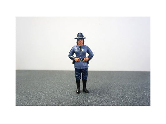 State Trooper Sharon Figure For 1:24 Diecast Model Cars