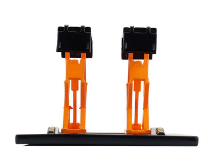 Automotive Double Scissor Lift Black and Orange "Double Scissor Lifts" Series 2 1/64 Diecast Model