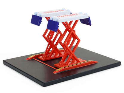 Automotive "Double Scissor Lifts" Series #2 Set of 3 pieces 1/64 Diecast Models