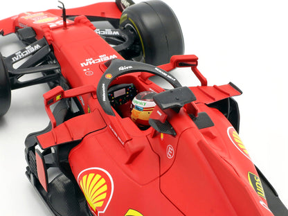 Ferrari SF21 #55 Carlos Sainz Formula One F1 Car "Ferrari Racing" Series 1/18 Diecast Model Car