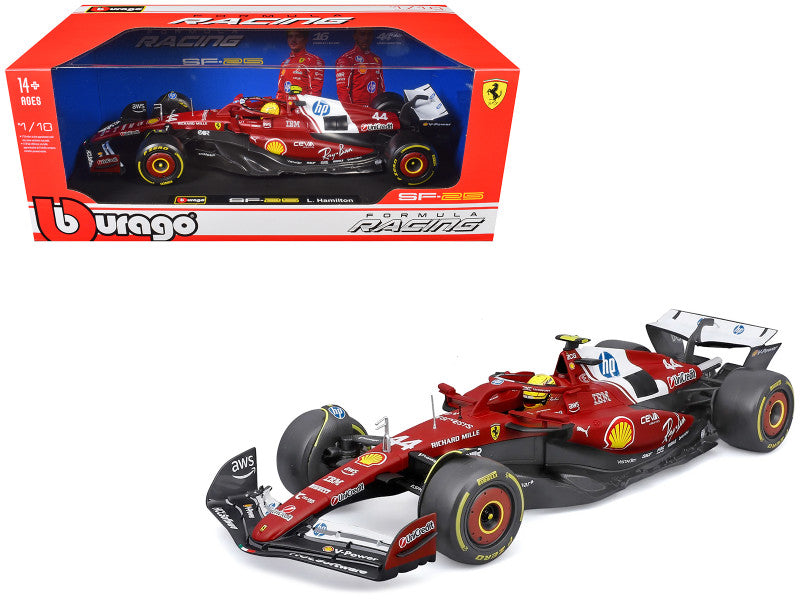 Ferrari SF-25 #44 Lewis Hamilton Formula One F1 World Championship (2025) "Formula Racing" Series 1/18 Diecast Model Car