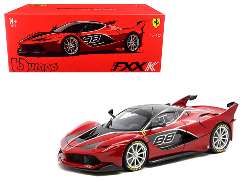 Ferrari FXX-K #88 Red "Signature Series" 1/18 Diecast Model Car