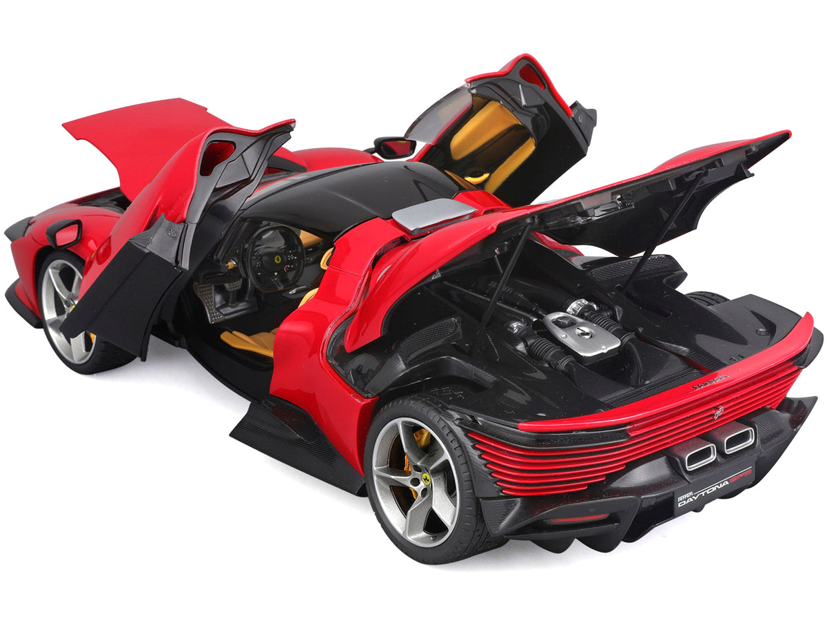 Ferrari Daytona SP3 Red with Black Top "Signature Series" 1/18 Diecast Model Car