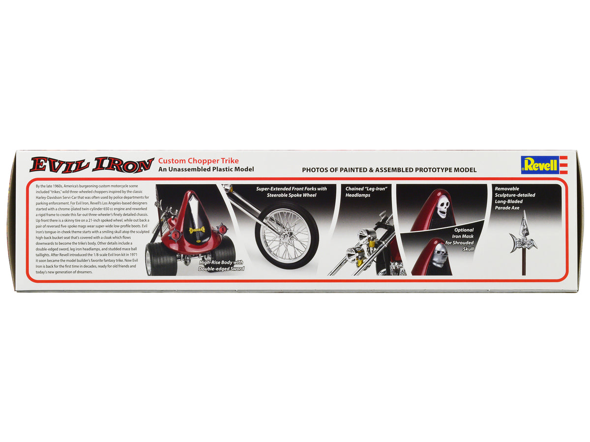 Level 5 Model Kit Evil Iron Custom Chopper Trike 1/8 Scale Model