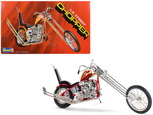 Level 5 Model Kit LA Street Chopper Motorcycle 1/8 Scale Model