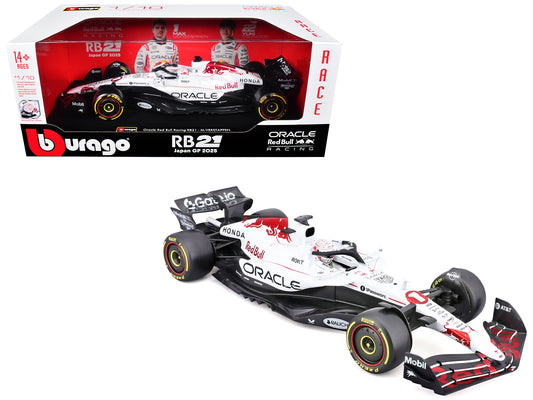 Red Bull Racing RB21 #1 Max Verstappen "Oracle" Winner Formula One F1 "Japanese GP" (2025) "Race" Series 1/18 Diecast Model Car