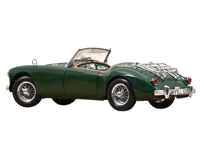 1955 MG MGA Cabriolet British Racing Green 1/18 Diecast Model Car